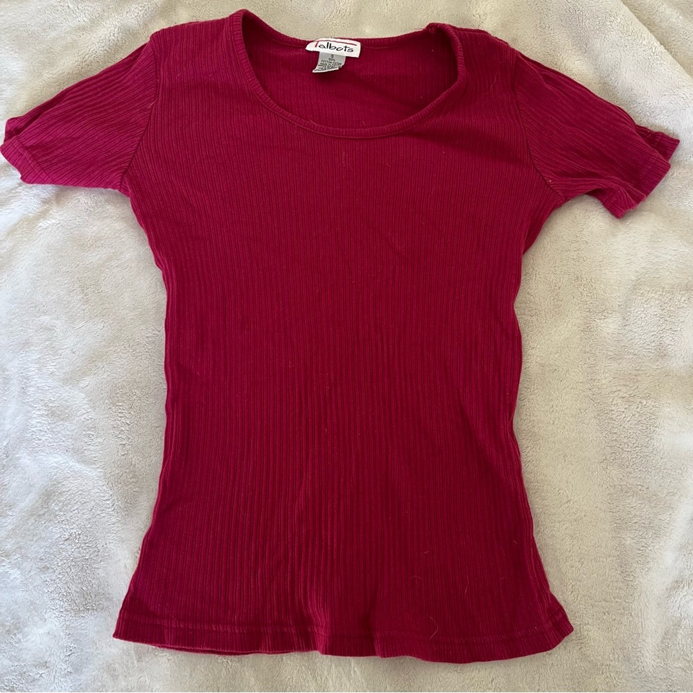 talbots ribbed top